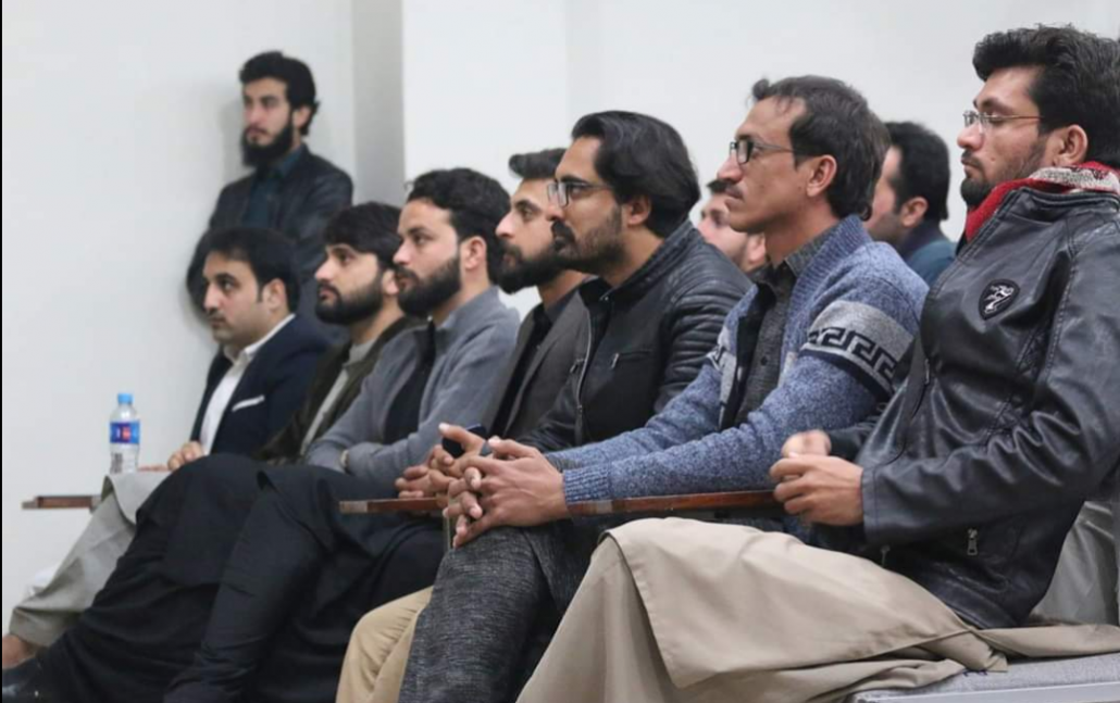 Prof. Shah addressing the Ghani Khan seminar
